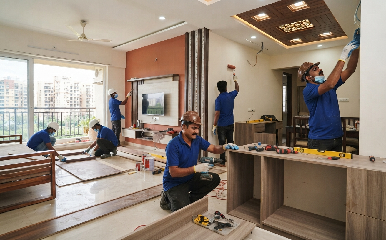 Full home interior design service