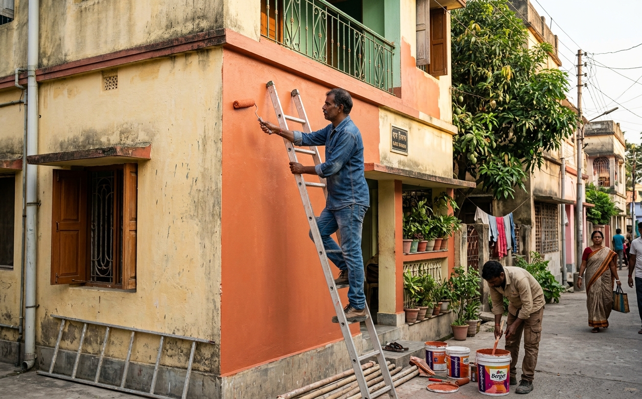Exterior house painting contractor service