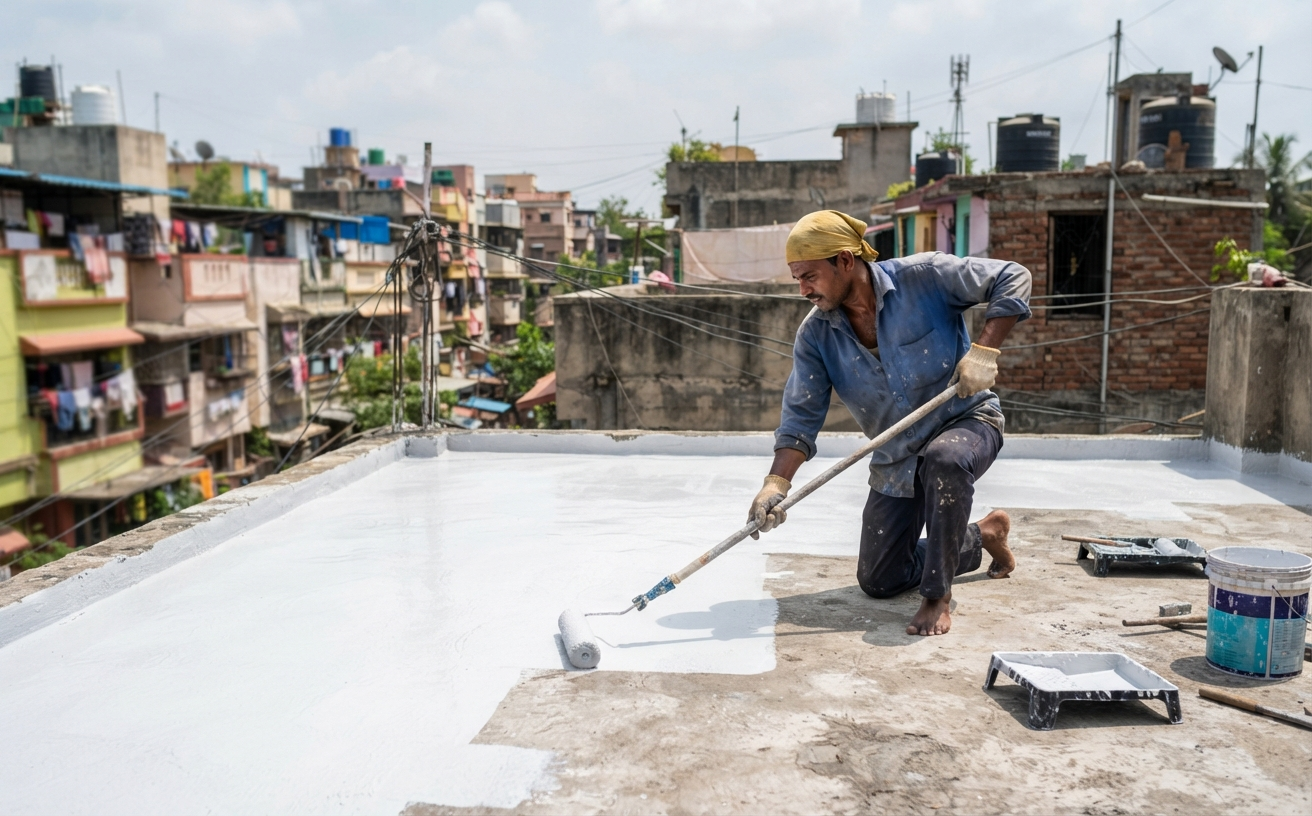 Roof and Terrace Waterproof Painting Service